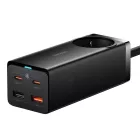 Baseus GaN3 Pro 65W EU Töltőállomás - 2x USB-C + 2x USB-A + AC - Baseus Xiaobai USB-C 1m 100W Kábel