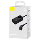Baseus GaN3 Pro 65W EU Töltőállomás - 2x USB-C + 2x USB-A + AC - Baseus Xiaobai USB-C 1m 100W Kábel