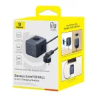 Baseus EnerFill FA11 Hosszabbító Elosztó 6in1 - 3x AC + USB-A + 2x USB-C - Fekete