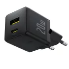 Baseus Palm Hálózati Töltő 20W - USB-C + USB-A - Fekete