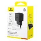 Baseus Palm Hálózati Töltő 20W - USB-C + USB-A - Fekete