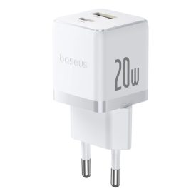 Baseus Palm Hálózati Töltő 20W - USB-C + USB-A - Fehér Baseus Palm Hálózati Töltő 20W - USB-C + USB-A - Fehér