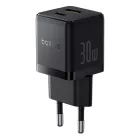 Baseus Palm Hálózati Töltő 30W - USB-C + USB-A - Fekete
