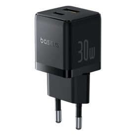 Baseus Palm Hálózati Töltő 30W - USB-C + USB-A - Fekete Baseus Palm Hálózati Töltő 30W - USB-C + USB-A - Fekete