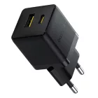 Baseus Palm Hálózati Töltő 30W - USB-C + USB-A - Fekete