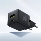 Baseus Palm Hálózati Töltő 30W - USB-C + USB-A - Fekete