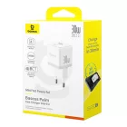 Baseus Palm Hálózati Töltő 30W - USB-C + USB-A - Fehér