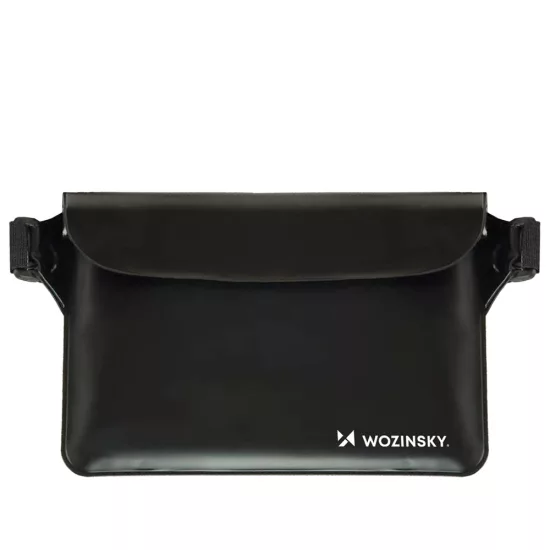 Wozinsky WWS-01 Vízálló PVC Övtáska - Fekete