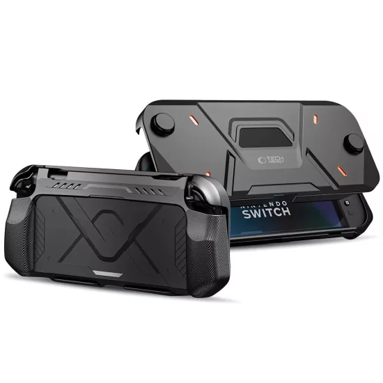 Nintendo Switch 2 Tok - Tech-Protect Carbonox - Fekete