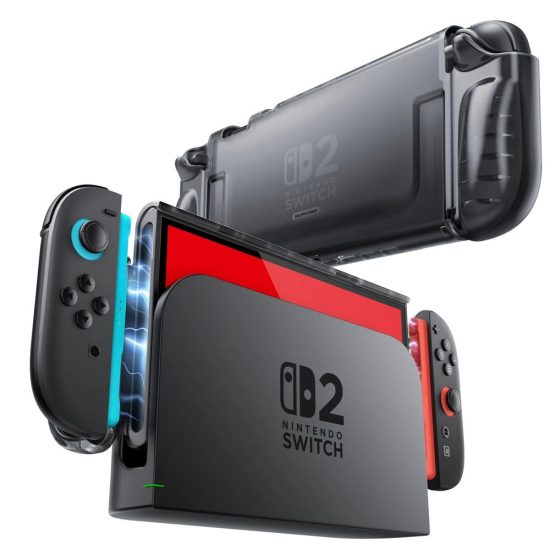 Nintendo Switch 2 Tok - Supcase Crystal Case - Átlátszó-Fekete