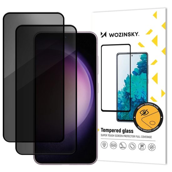 Samsung Galaxy A17 / A17 5G Kijelzővédő Üvegfólia - Wozinsky Privacy Glass x 2 db