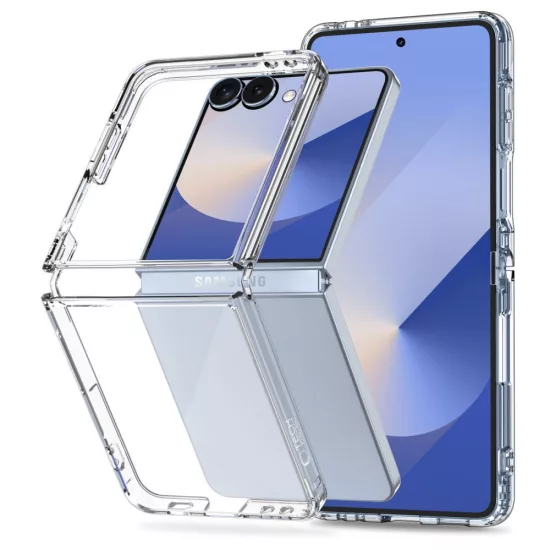 Samsung Galaxy Z Flip 7 Tok - Tech-Protect FlexAir Hybrid - Átlátszó