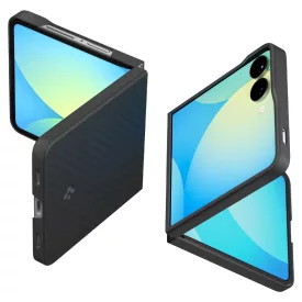 Samsung Galaxy Z Flip 7 Tok - Spigen AirSkin Aramid - Fekete