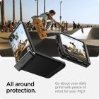 Samsung Galaxy Z Flip 7 Tok - Spigen Tough Armor Pro MagFit - Fekete