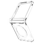 Samsung Galaxy Z Flip 7 Tok - Spigen Ultra Hybrid Pro MagFit - Átlátszó-Fehér