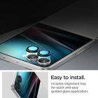 Samsung Galaxy Z Flip 7 Lencsevédő - Spigen Glas.tR EZ Fit Optik Pro - Fekete x 2 db