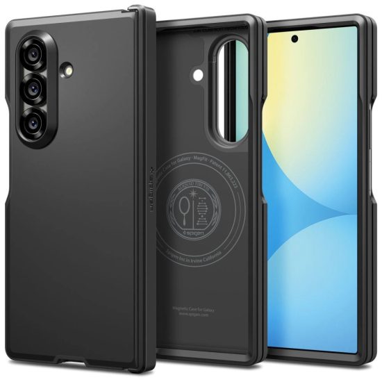 Samsung Galaxy Z Fold 7 Tok - Spigen Tough Armor Pro MagFit - Fekete