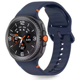   Samsung Galaxy Watch 8 / Classic (40/44/46mm) Szíj - Tech-Protect Silicone Strap - Sötétkék