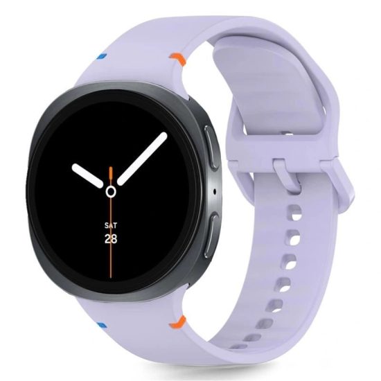Samsung Galaxy Watch 8 / Classic (40/44/46mm) Szíj - Tech-Protect Silicone Strap - Lila