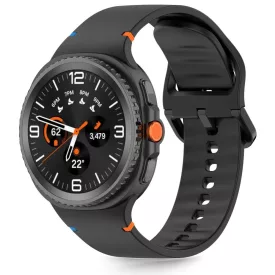   Samsung Galaxy Watch 8 / Classic (40/44/46mm) Szíj - Tech-Protect Silicone Strap - Fekete