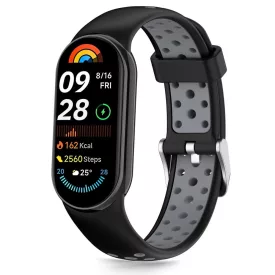   Xiaomi Smart Band 8 / 9 / 10 / NFC Szíj - Tech-Protect IconBand Air - Fekete-Szürke