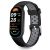 Xiaomi Smart Band 8 / 9 / 10 / NFC Szíj - Tech-Protect IconBand Air - Fekete-Szürke