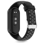Xiaomi Smart Band 8 / 9 / 10 / NFC Szíj - Tech-Protect IconBand Air - Fekete-Szürke