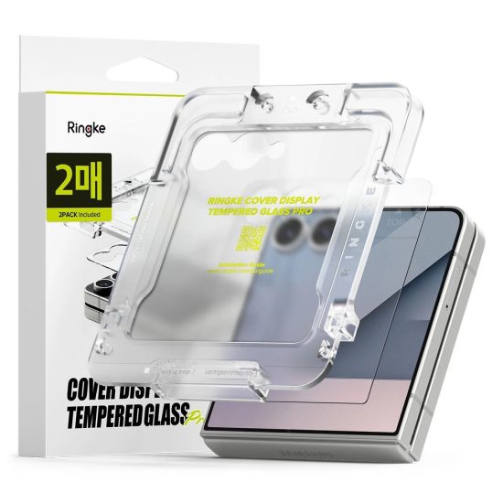 Samsung Galaxy Z Flip 7 Előlapi Kijelzővédő Üvegfólia - Ringke Easy Slide x 2 db