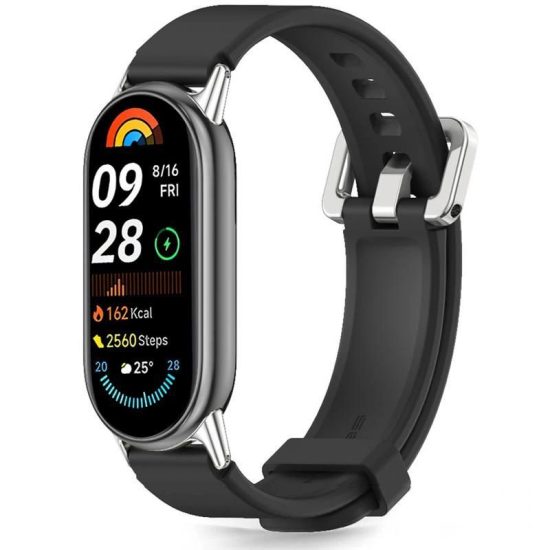 Xiaomi Smart Band 8 / 9 / 10 / NFC Szíj - Tech-Protect IconBand Classic - Fekete