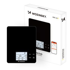 Wozinsky Intelligens Konyhai Mérleg WIK-10 - Fekete