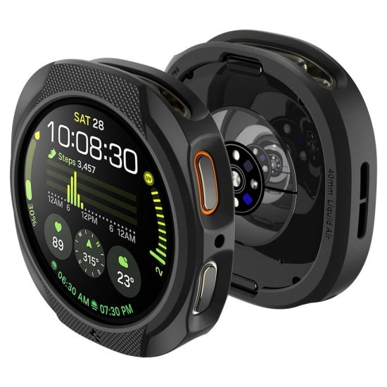 Samsung Galaxy Watch 8 (44mm) Tok - Spigen Liquid Air - Fekete