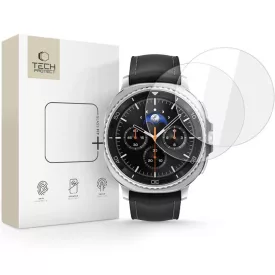   Samsung Galaxy Watch 8 Classic (46mm) Kijelzővédő Üvegfólia - Tech-Protect Glass Fit+ x 2 db