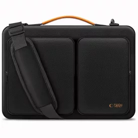   Tech-Protect Defender Laptop Táska 15-16" - Fekete-Narancs