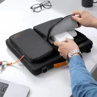 Tech-Protect Defender Laptop Táska 13-14" - Fekete-Narancs