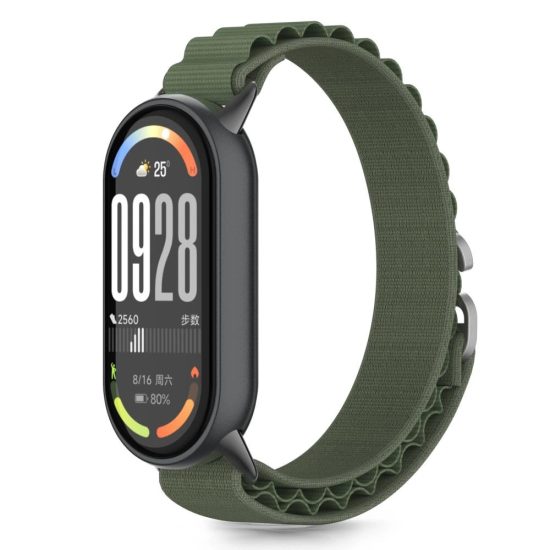 Xiaomi Smart Band 8 / 9 / 10 / NFC Szíj - Tech-Protect Nylon Pro - Zöld