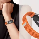 Xiaomi Smart Band 8 / 9 / 10 / NFC Szíj - Tech-Protect Nylon Stripe - Narancs-Szürke