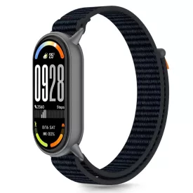   Xiaomi Smart Band 8 / 9 / 10 / NFC Szíj - Tech-Protect Nylon Stripe - Fekete-Narancs