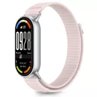 Xiaomi Smart Band 8 / 9 / 10 / NFC Szíj - Tech-Protect Nylon Stripe - Pink-Szürke