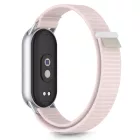 Xiaomi Smart Band 8 / 9 / 10 / NFC Szíj - Tech-Protect Nylon Stripe - Pink-Szürke