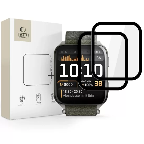 Garmin Venu X1 Kijelzővédő Fólia - Tech-Protect Glass Flex+ Hybrid Glass x 2 db