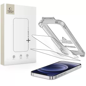   iPhone 12 / 12 Pro Kijelzővédő Üvegfólia - Tech-Protect Quick Set+ x 2 db