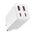 Baseus GaN6 Pro Hálózati Töltő 65W - 2x USB-C + 2x USB-A + C-C Kábel - Fehér