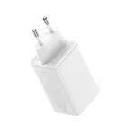 Baseus GaN6 Pro Hálózati Töltő 65W - 2x USB-C + 2x USB-A + C-C Kábel - Fehér