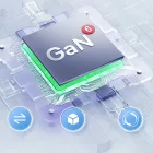 Baseus GaN6 Pro Hálózati Töltő 65W - 2x USB-C + 2x USB-A + C-C Kábel - Fehér