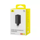 Baseus GaN6 Pro Hálózati Töltő 100W - 2x USB-C + 2x USB-A + C-C Kábel - Fekete