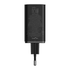 Baseus GaN6 Pro Hálózati Töltő 65W - 2x USB-C + 2x USB-A + C-C Kábel - Fekete
