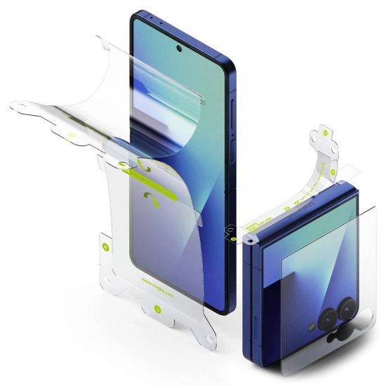 Samsung Galaxy Z Flip 7 Kijelzővédő Szett 3-in-1 - Ringke Protector Pro - Átlátszó