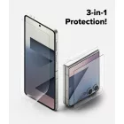 Samsung Galaxy Z Flip 7 Kijelzővédő Szett 3-in-1 - Ringke Protector Pro - Átlátszó