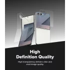 Samsung Galaxy Z Flip 7 Kijelzővédő Szett 3-in-1 - Ringke Protector Pro - Átlátszó