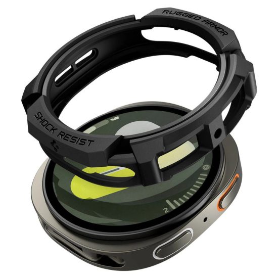 Samsung Galaxy Watch 8 (40mm) Tok - Spigen Rugged Armor - Fekete